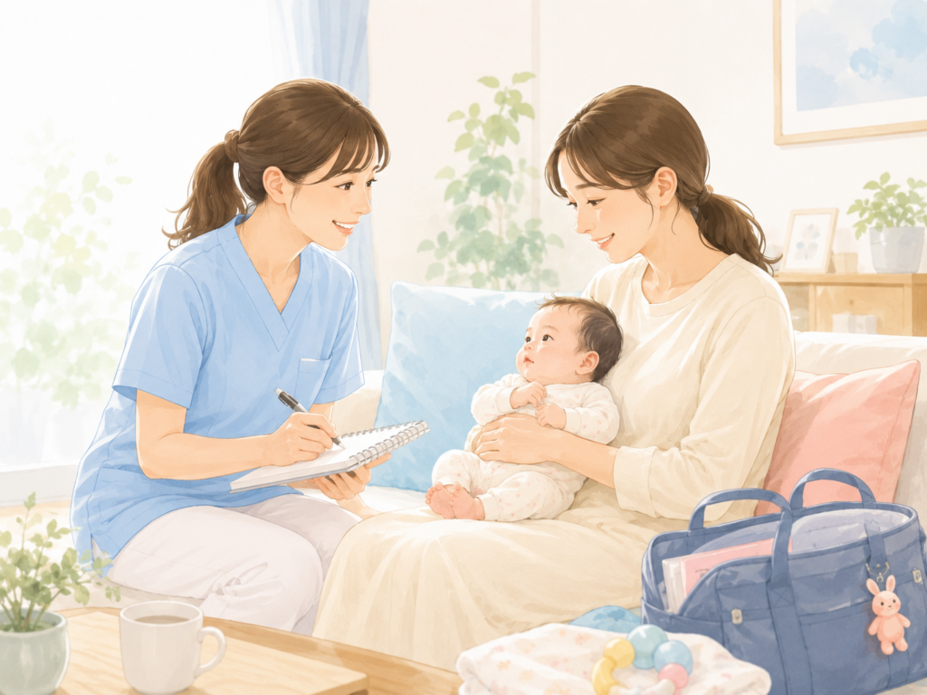 小児訪問看護の相談風景